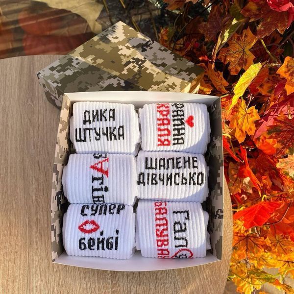 Бокс жіночих шкарпеток 36-41 на 6 пар у подарунковій коробці Ж6лов062 фото