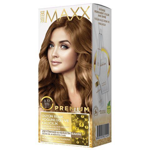 Фарба для волосся MAXX Deluxe 8.37 Пісочний, 50 мл + 50 мл + 10 мл 302307 фото