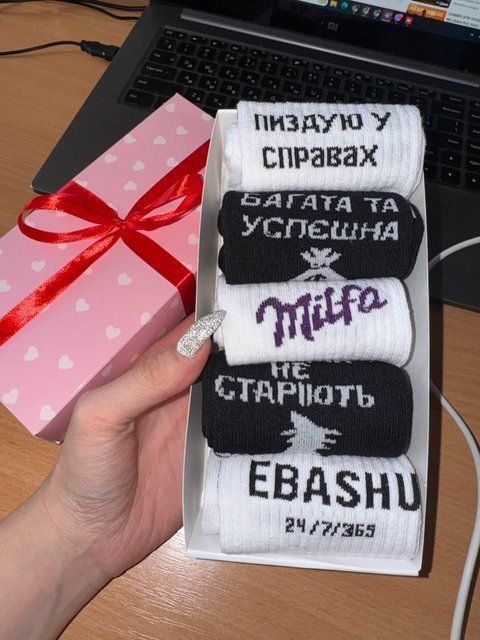 Набор женских носков 5 пар 36-41 в подарочной коробке. ж5бокс0160 фото