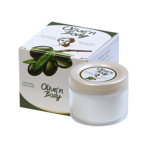 Зволожуючий крем для обличчя з екстрактом листя оливи та алое Olive&rsquo;n Body, 100 мл 401001 фото