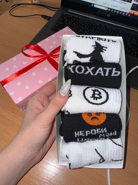 Набор женских носков 5 пар 36-41 в подарочной коробке. ж5бокс0161 фото