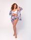 Роздільний білий купальник PLUS SIZE з сформованою чашкою та тунікою в комплекті SW1251/1 фото 2