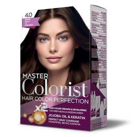 Фарба для волосся Master Colorist 4.0 Коричневий, 2x50 мл + 2x50 мл + 10 мл 302329 фото